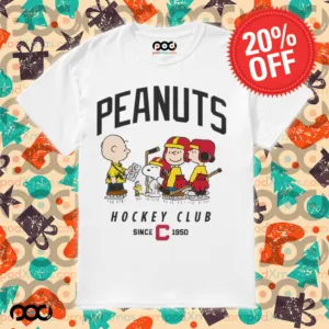 Snoopy Charlie Brown Peanuts Hockey Fan Jersey Club Since 1950 Shirt