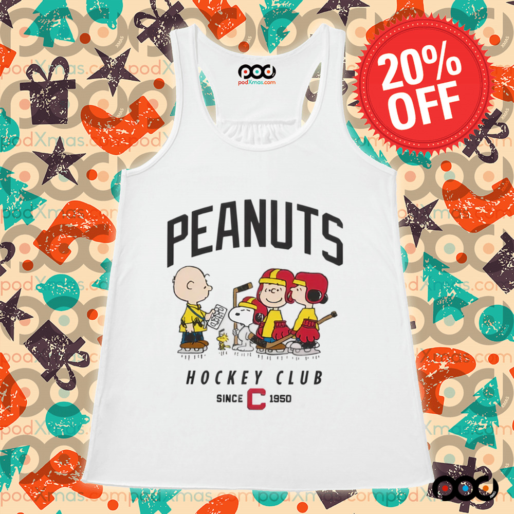 Snoopy Charlie Brown Peanuts Hockey Fan Jersey Club Since 1950 Shirt