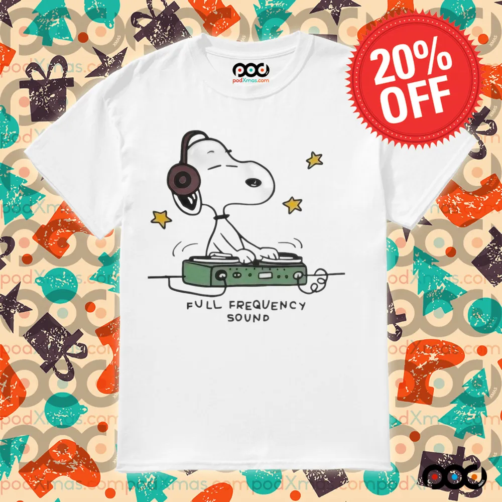 Snoopy DJ Full Frequency Sound Shirt