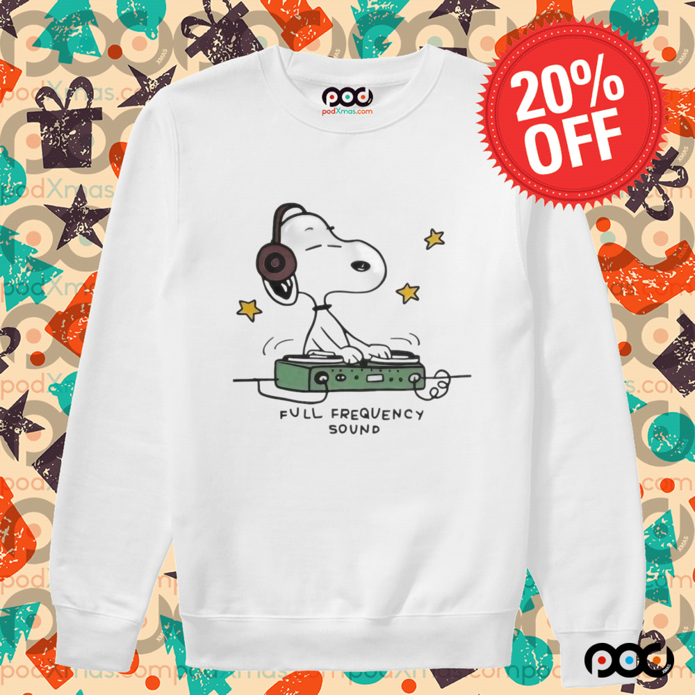 Snoopy DJ Full Frequency Sound Shirt
