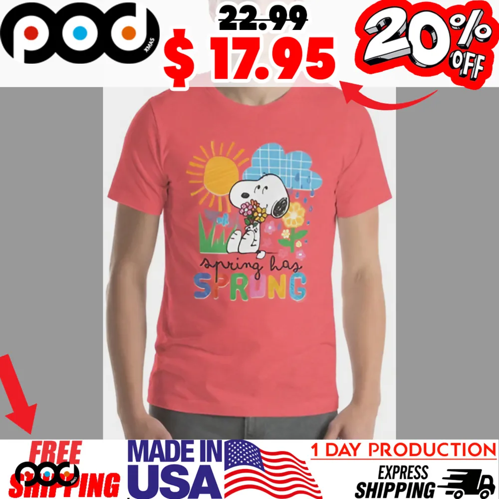 Snoopy spring has sprung Spring Sunshine Childhood Joy Shirt