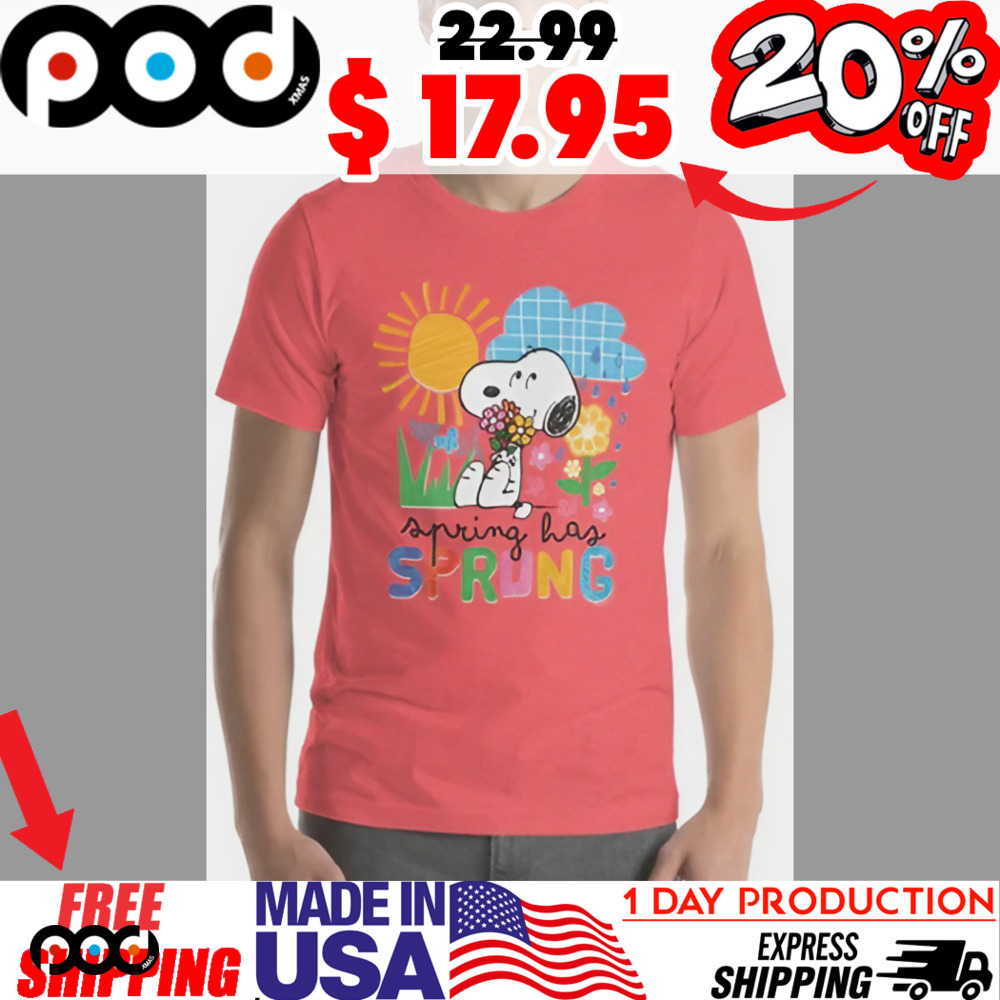 Snoopy spring has sprung Spring Sunshine Childhood Joy Shirt