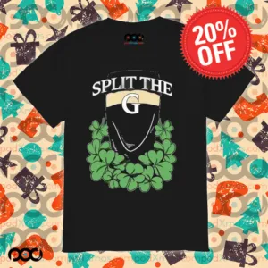 Split The G Shamrock St. Patrick’s Day Shirt