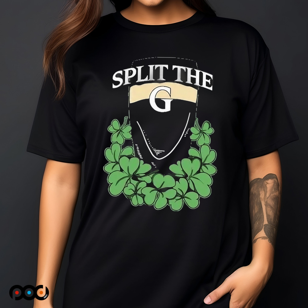 Split The G Shamrock St. Patrick’s Day Shirt