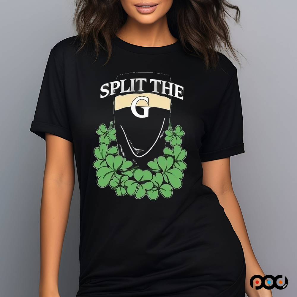 Split The G Shamrock St. Patrick’s Day Shirt