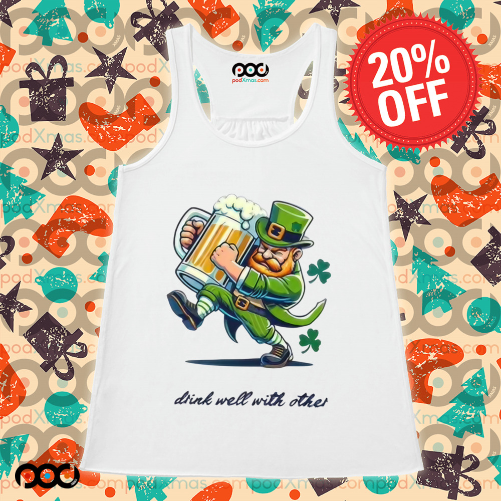 St.Patrick's Day Drinks well with other beer shirt St.Patrick's Day Drinks well with other beer shirt