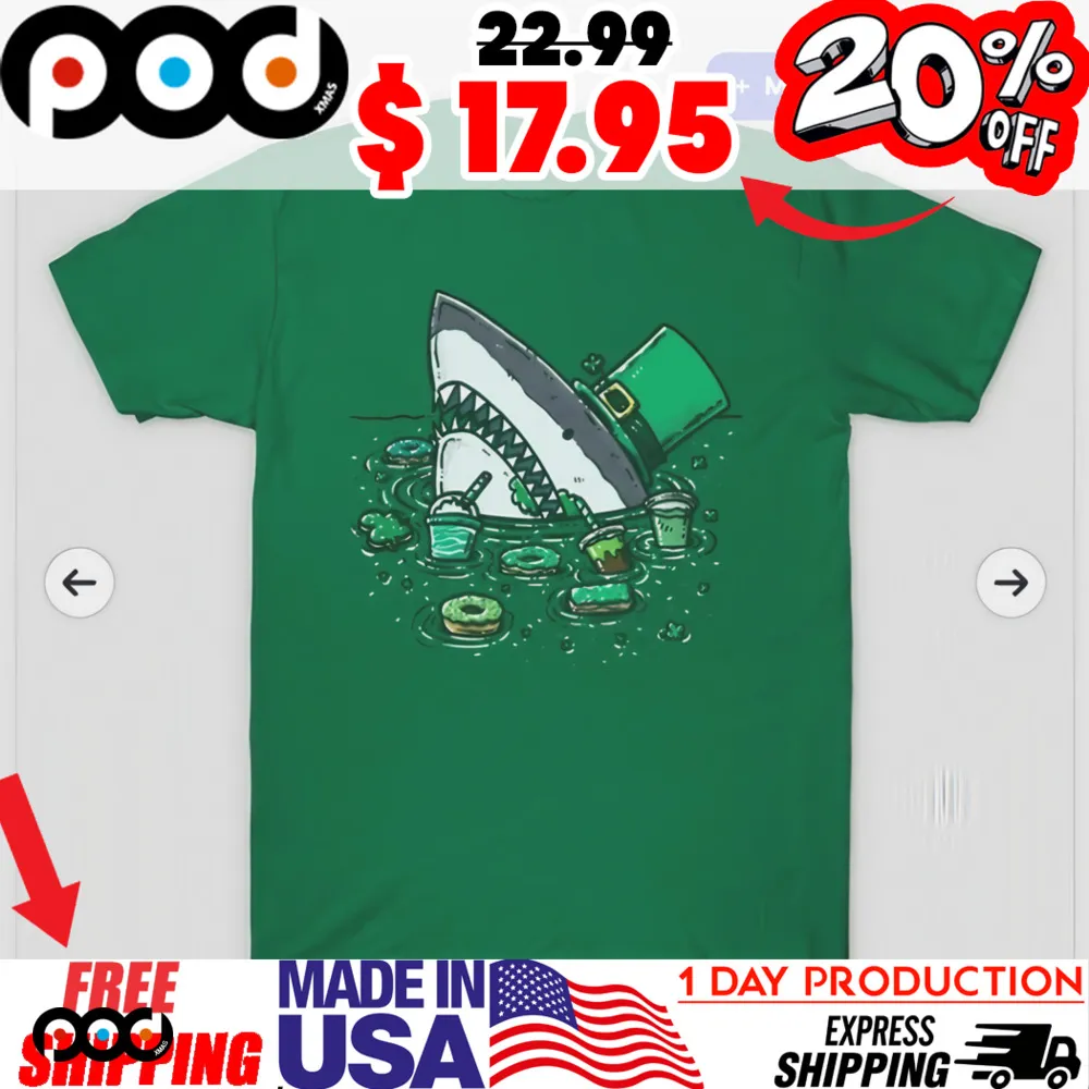 St Patricks Day Sweets Shark wearing hat Shirt