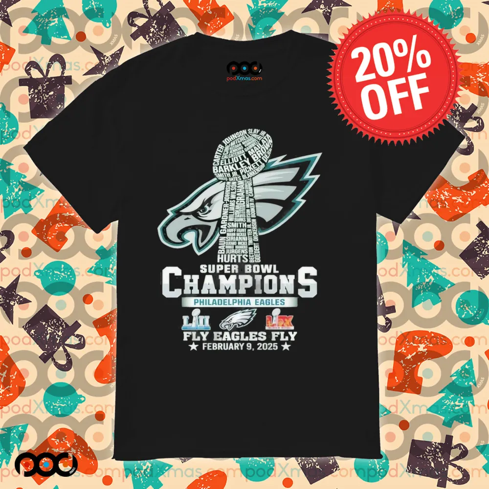 Super Bowl Champions 2025 “Fly Eagles Fly” NFL Philadelphia Eagles Shirt