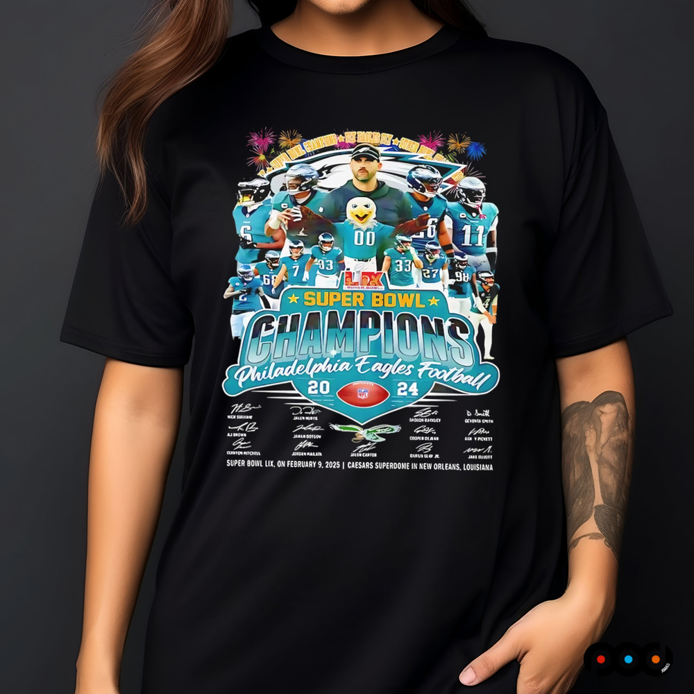 Super Bowl LIX Champions Philadelphia Eagles Football 2024 shirt