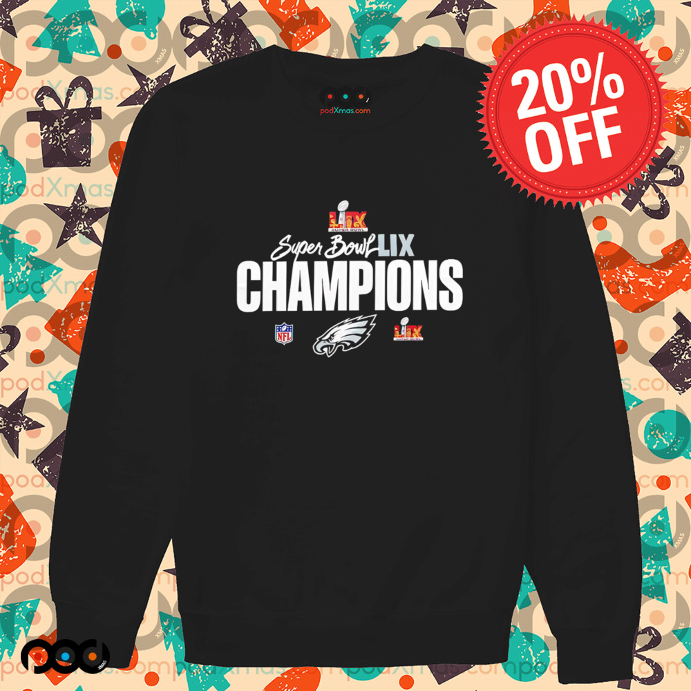 Super Bowl LIX Champions Philadelphia Eagles logo shirt