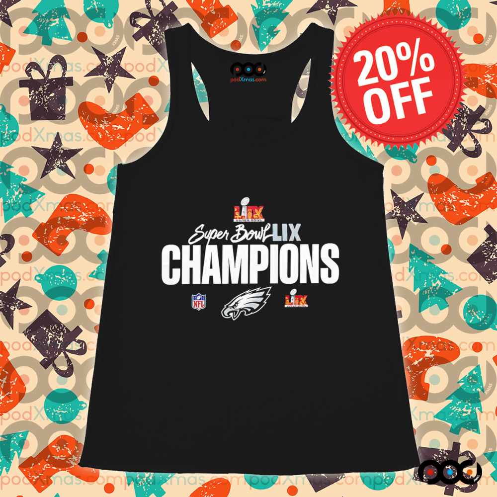 Super Bowl LIX Champions Philadelphia Eagles logo shirt