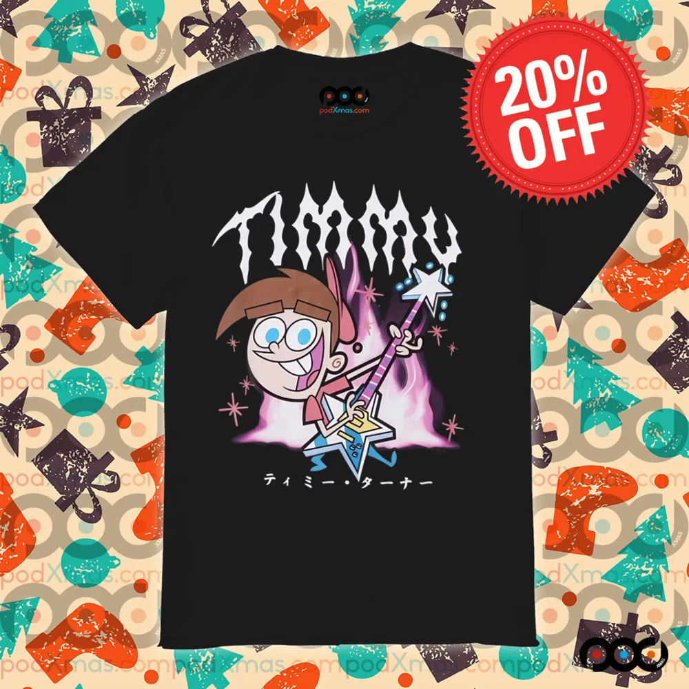 Timmy The Fairly OddParents Timmy Guitar Boyfriend Fit Girls Shirt