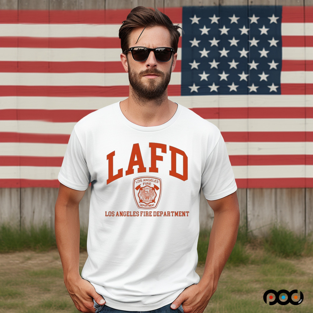Tom Brady Wearing Lafd Los Angeles Fire Department Shirt