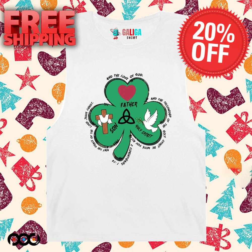 Trinity Clovers St. Patrick's Day Christian Washed Shirt