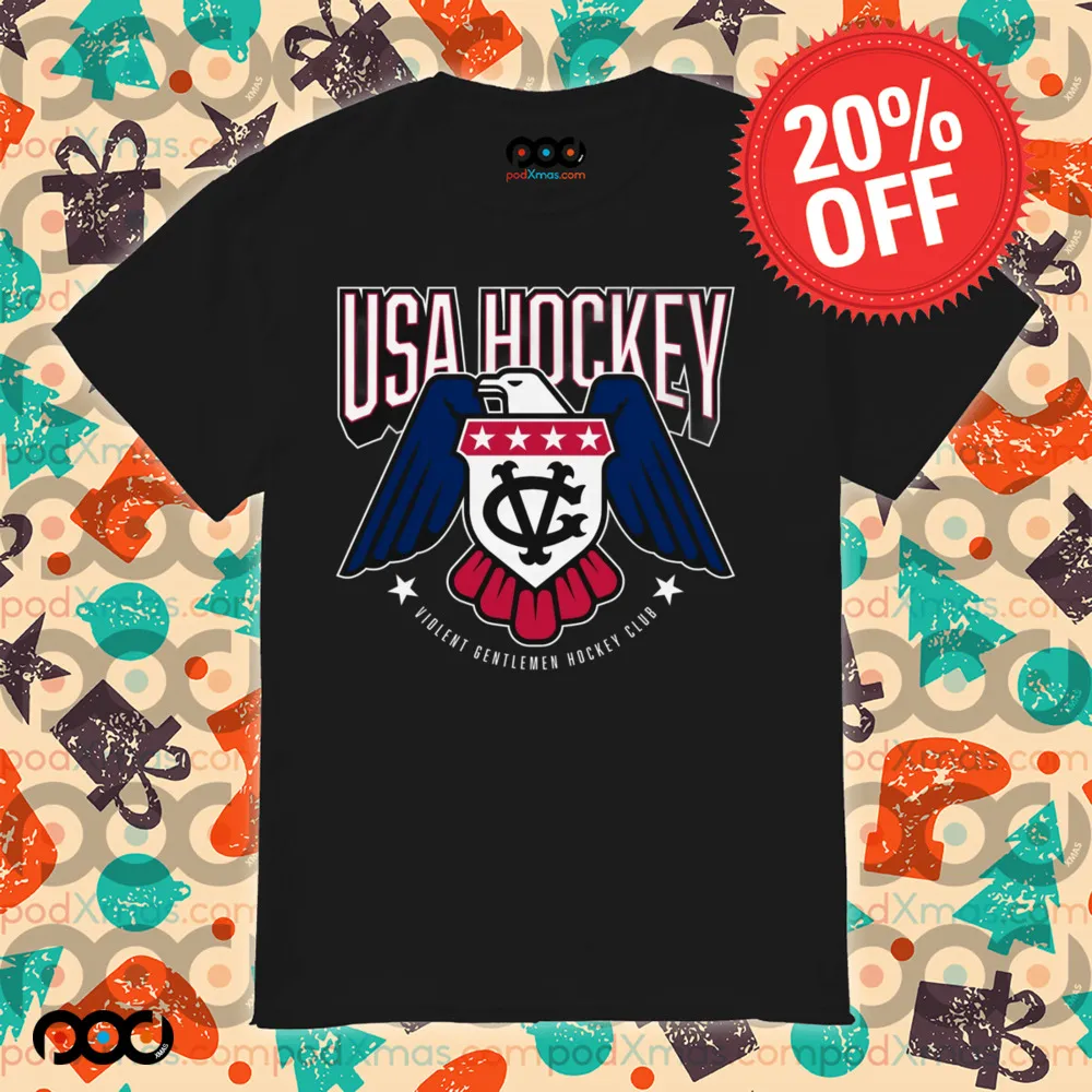 USA Hockey Star-Spangled Violent Gentlemen Hockey Club Shirt
