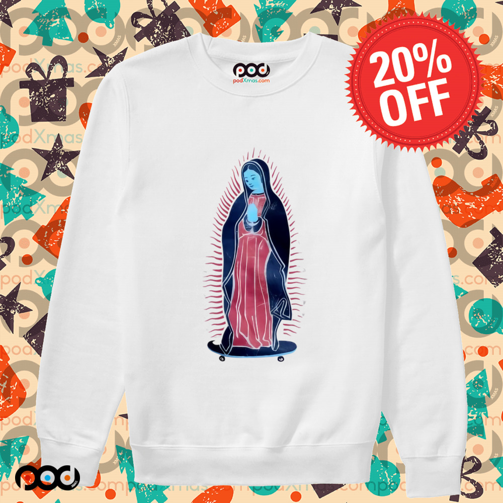 Our Lady Of Guadalupe On Skateboard Shirt