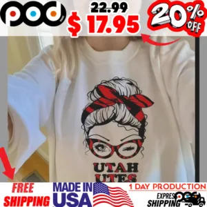 Utah Utes Football Girl Face Shirt