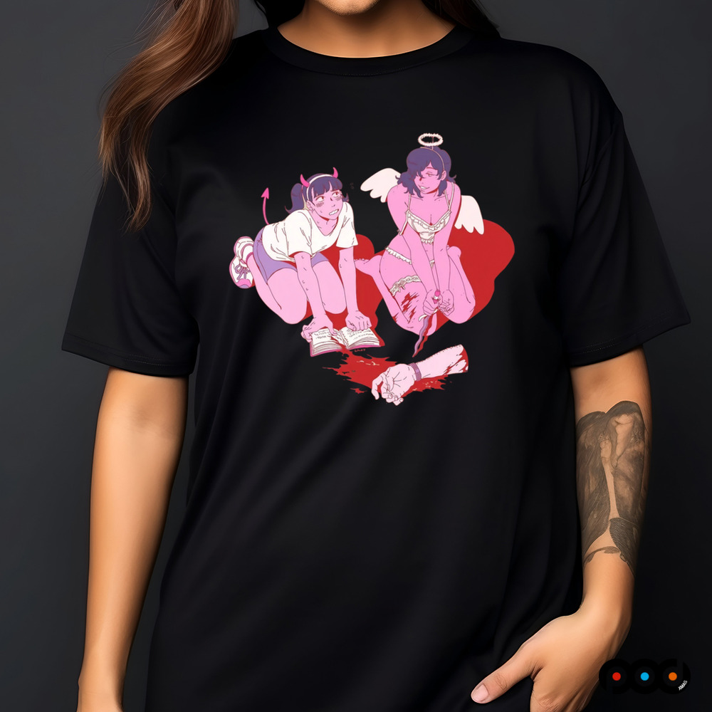 Valentines Cut And Sew Wide-Body Shirt