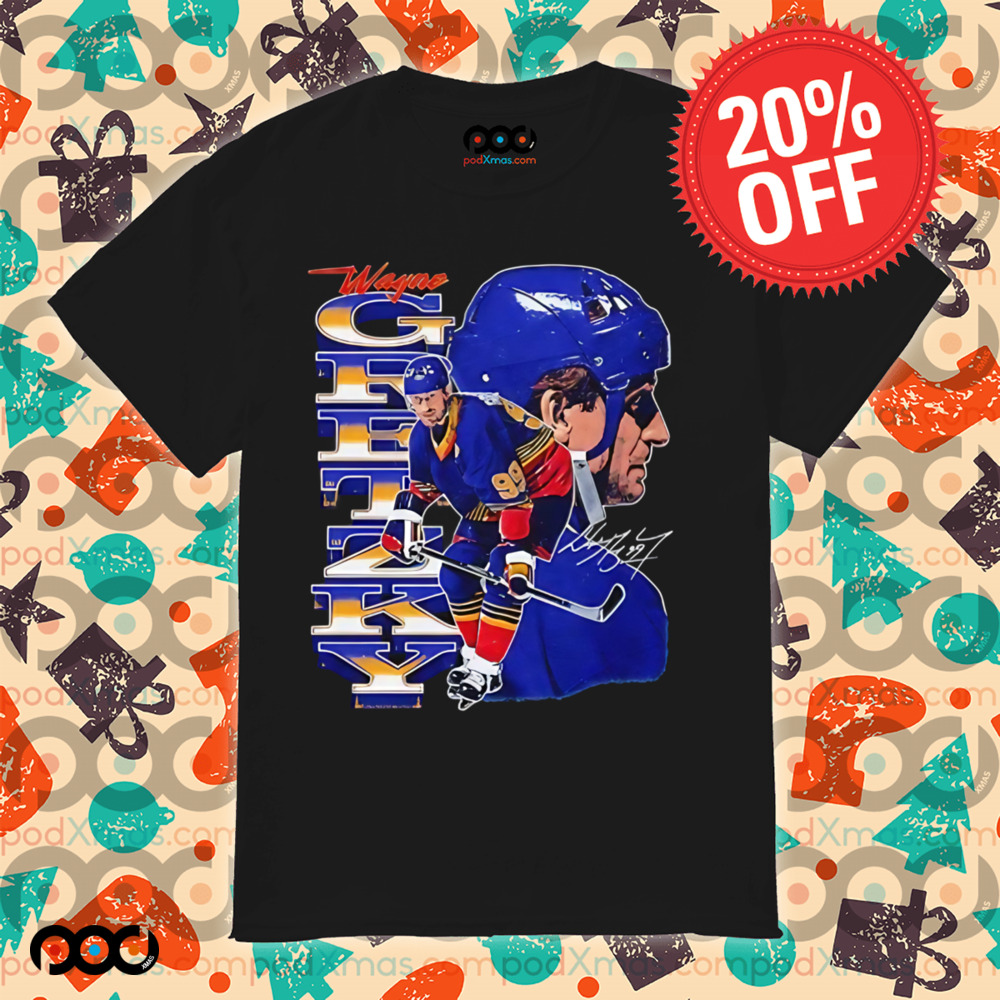 Wayne Gretzky St. Louis Blues Vertical signature shirt