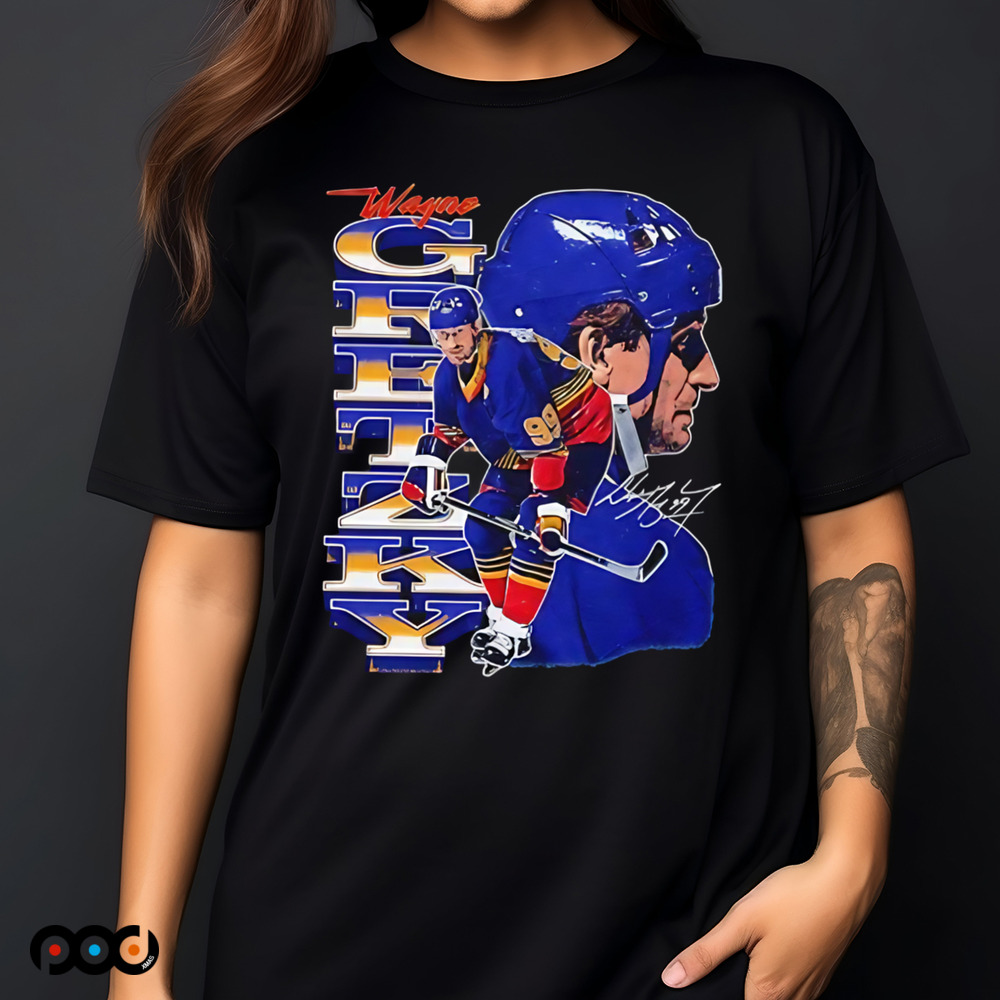 Wayne Gretzky St. Louis Blues Vertical signature shirt