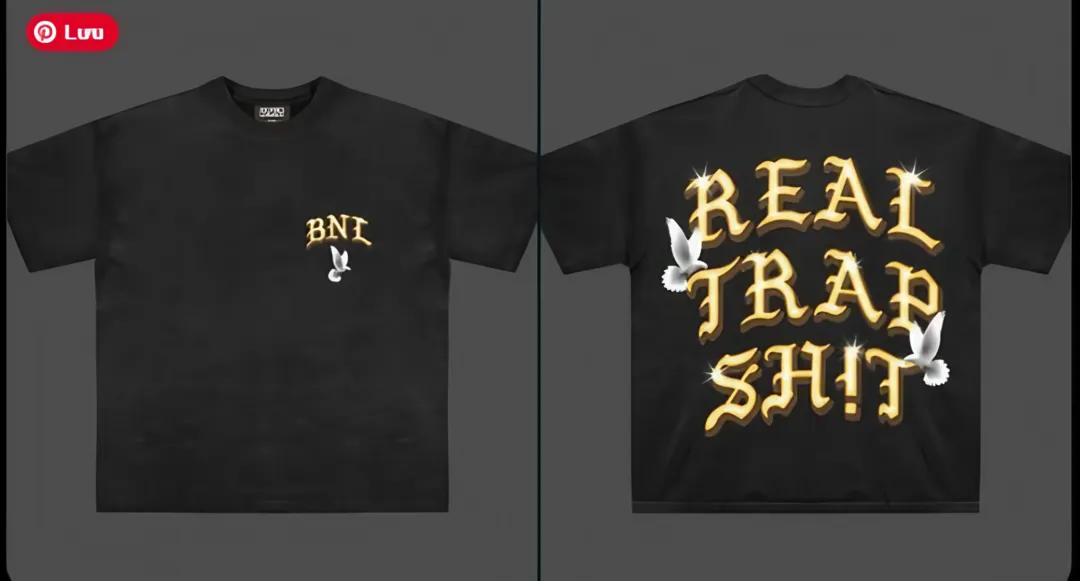 White Dove Real trap sht sparkle bling shirt