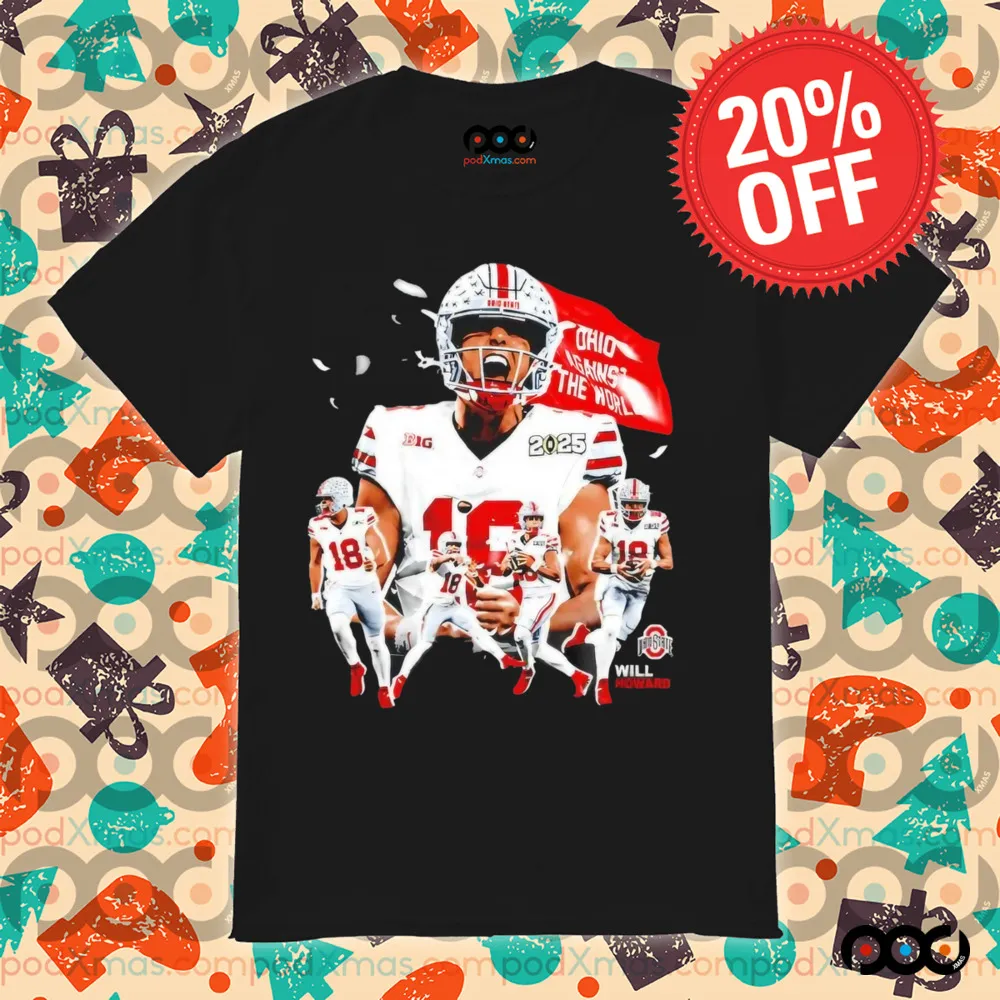 Will Howard Ohio State Buckeyes Graphic 2025 Shirt