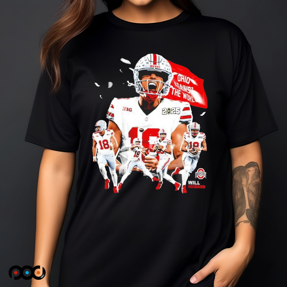 Will Howard Ohio State Buckeyes Graphic 2025 Shirt