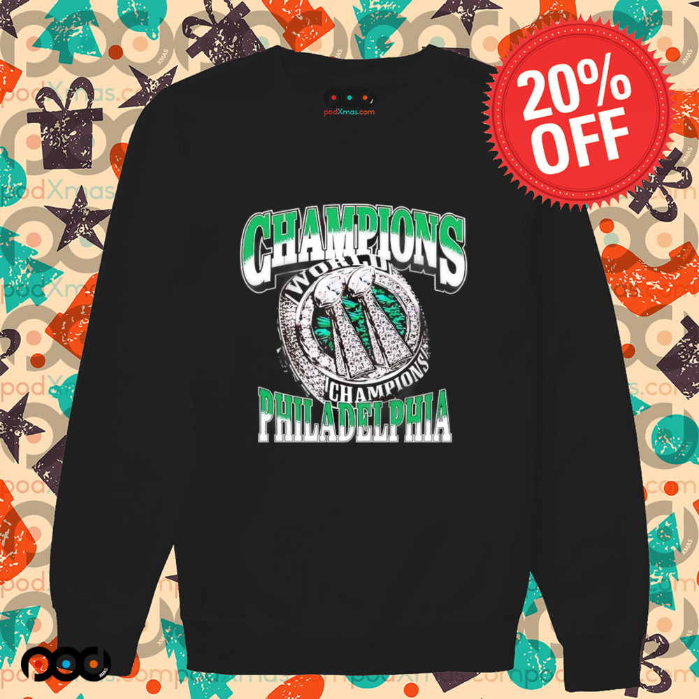 World champions Philadelphia Eagles 2x-time rings shirt