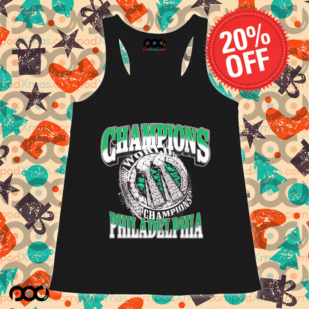 World champions Philadelphia Eagles 2x-time rings shirt