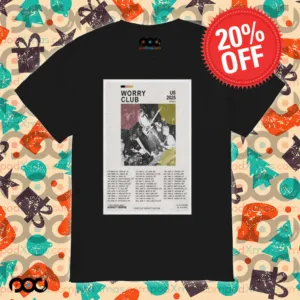Worry Club Spring US 2025 Tour Poster Shirt