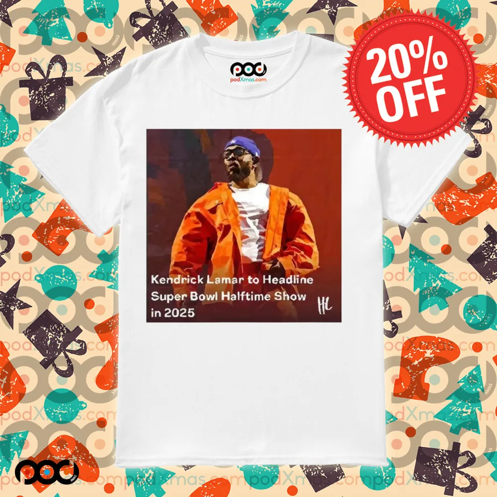 Kendrick Lamar Grammy Winner To Headline The Apple Music Super Bowl Halftime Show 2025 Shirt