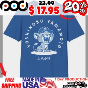 Yoshinobu Yamamoto Baby Lion Los Angeles Dodgers Shirt