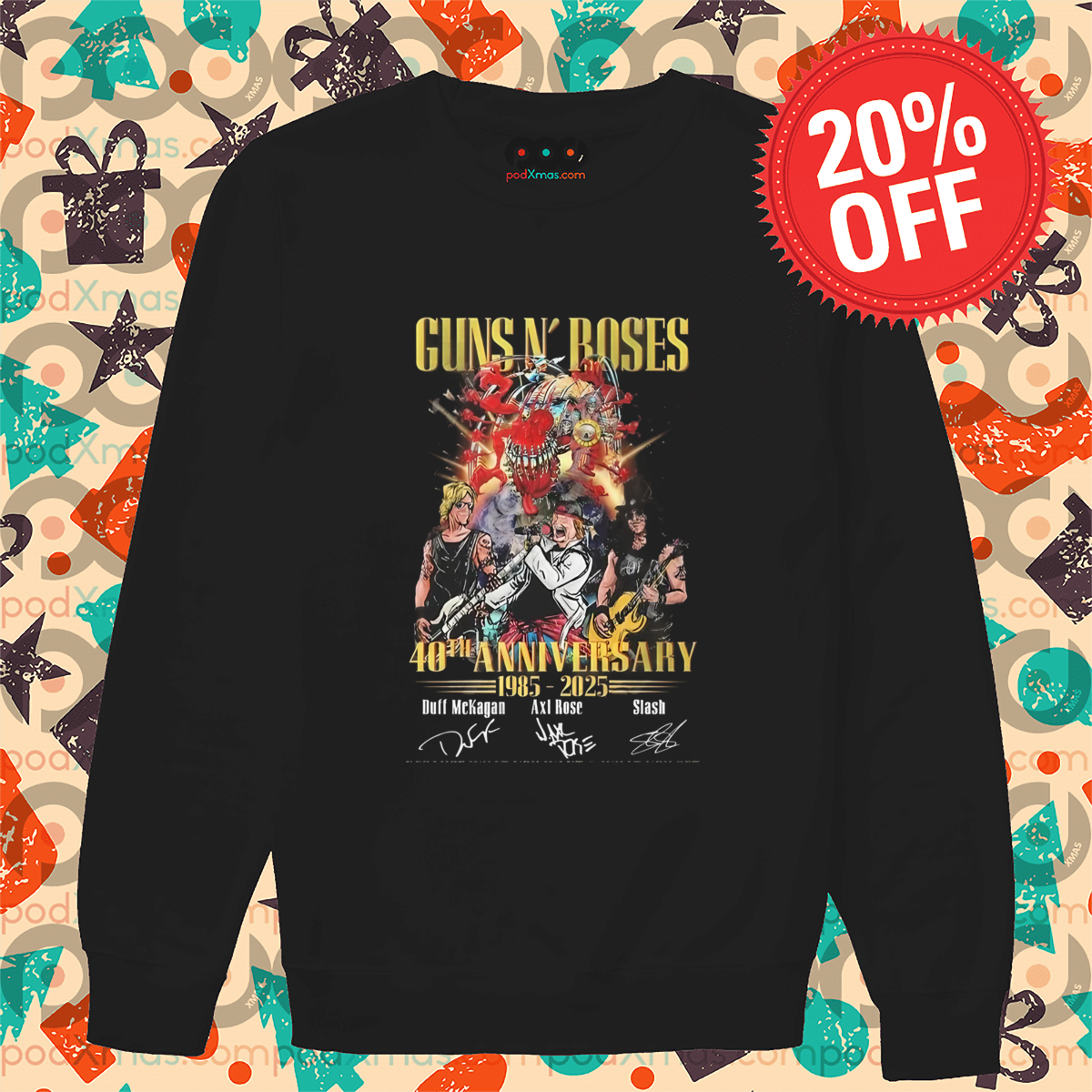 Guns N Roses 40th Anniversary 1985 2025 Because What You Want And What You Get Are Two Completely Different Things Shirt