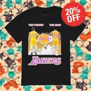 Los Angeles Lakers The Prince Luka Doncic And The King Lebron James Signatures Shirt