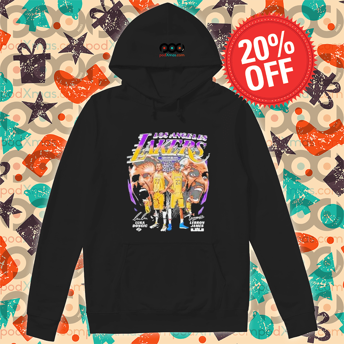 Luka Doncic And Lebron James Los Angeles Lakers NBA Basketball Graphic Shirt