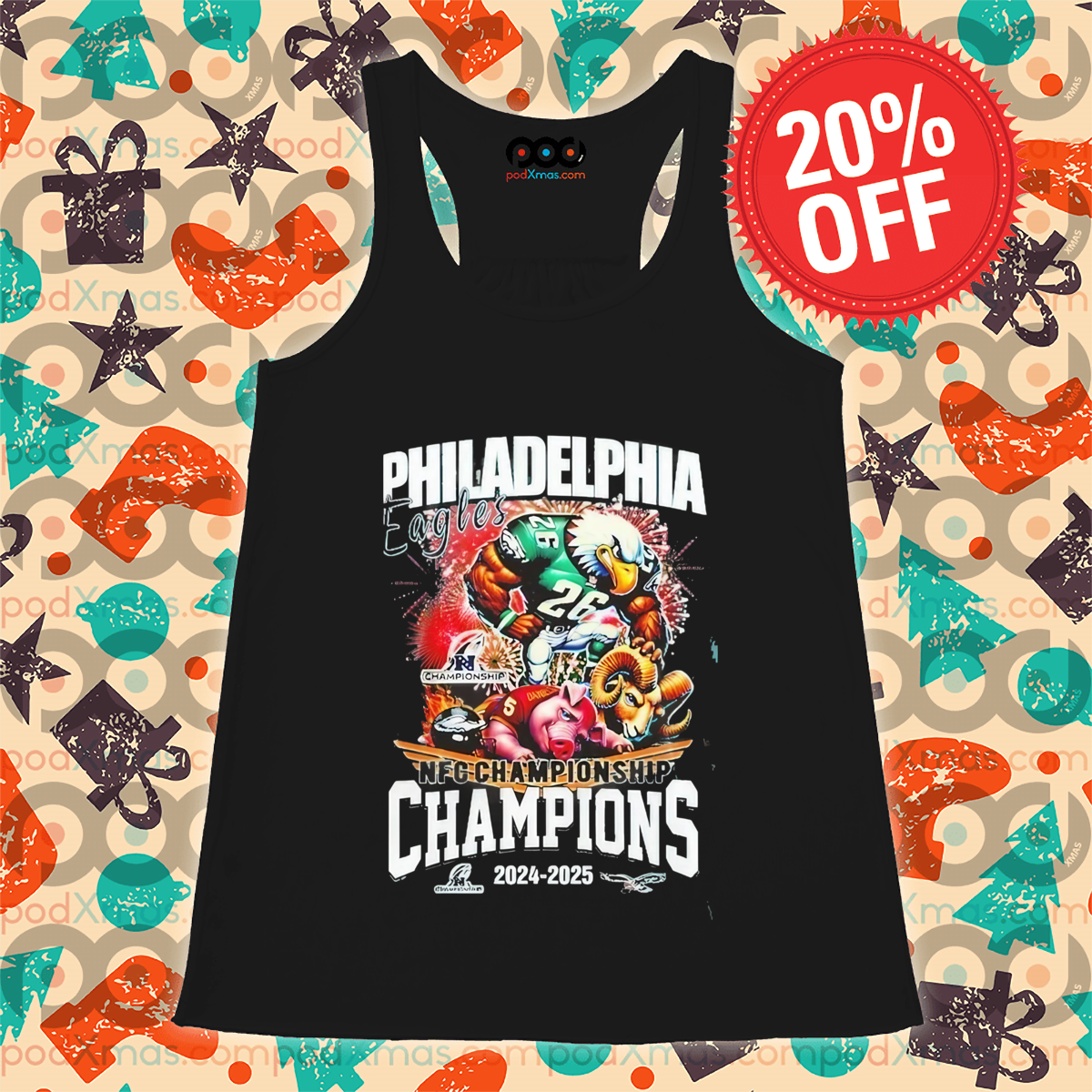 NFC Championship Champions 2024 2025 Eagles Shirt