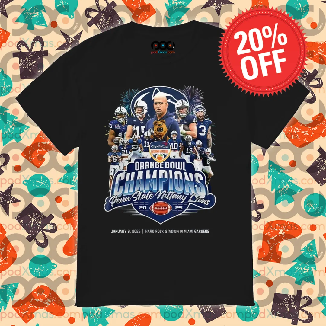 Penn State Nittany Lions 2025 Orange Bowl Champions Shirt