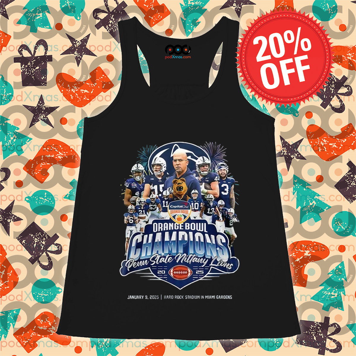 Penn State Nittany Lions 2025 Orange Bowl Champions Shirt