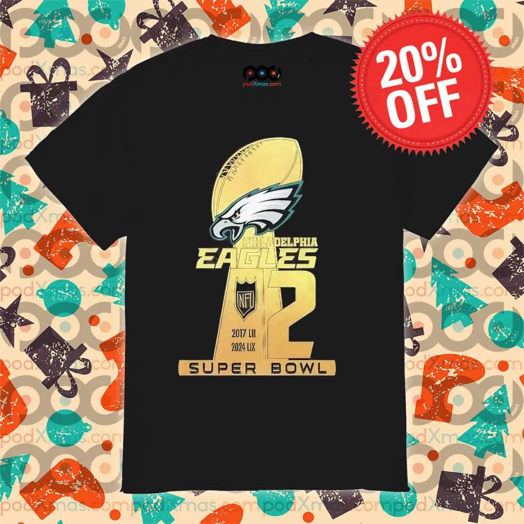 Philadelphia Eagles 2 Super Bowl Shirt