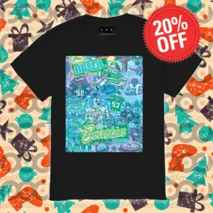 Poster Philadelphia Eagles NFL Football From Brazil Bourbon Street Super Bowl LIX Paul Carpenter Art Shirt