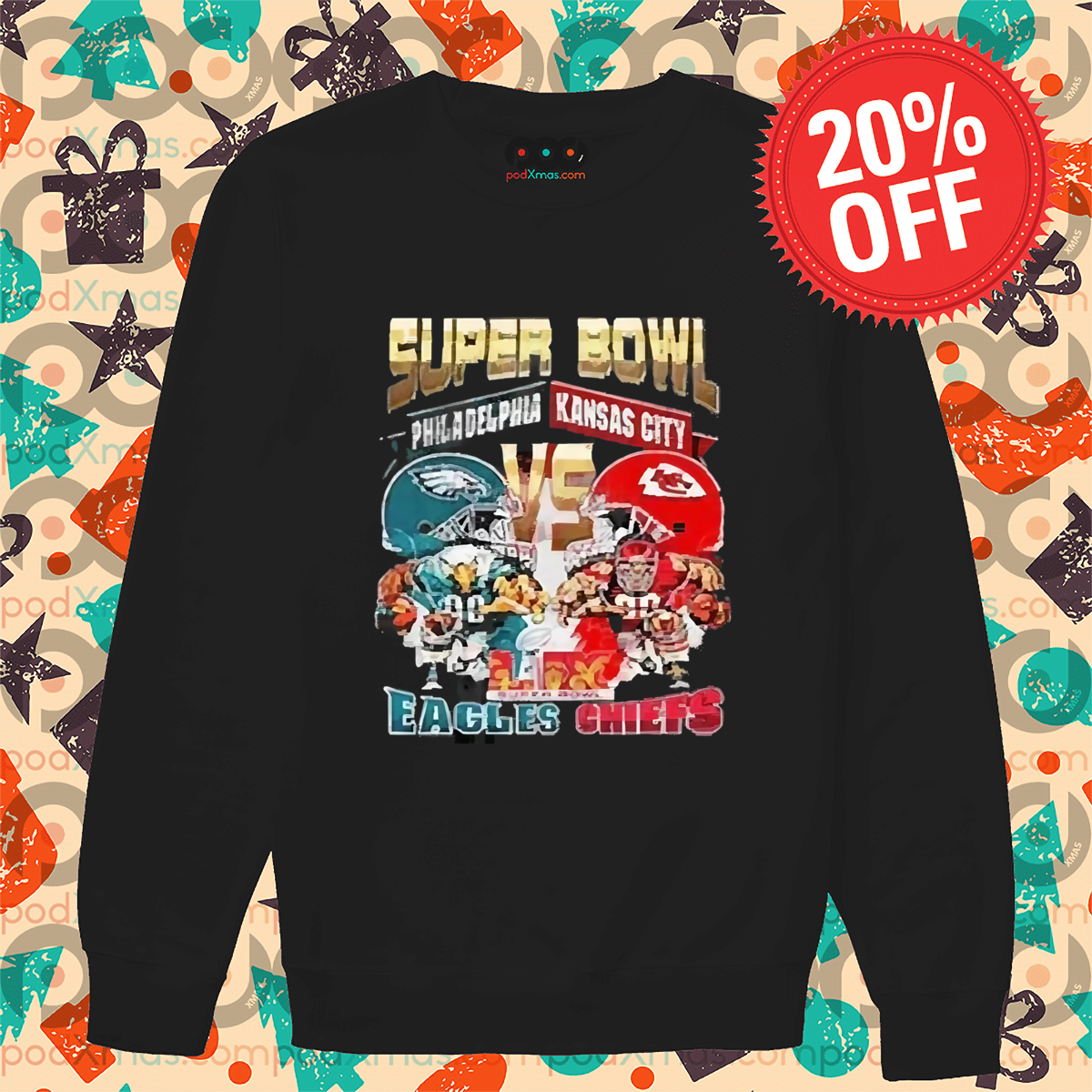 Kansas City Chiefs Vs Philadelphia Eagles Super Bowl 59 2025 Jersey Shirt