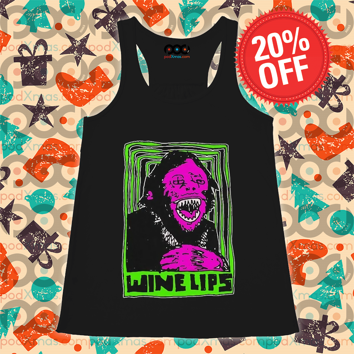 Wine Lips Psych Gorilla Shirt