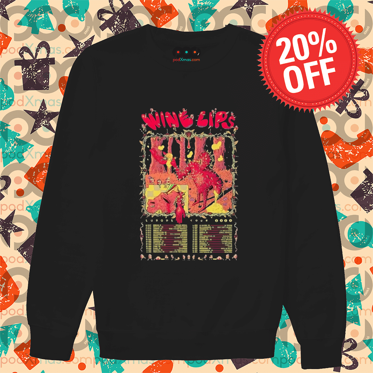 Wine Lips Tour Europe 2025 Shirt