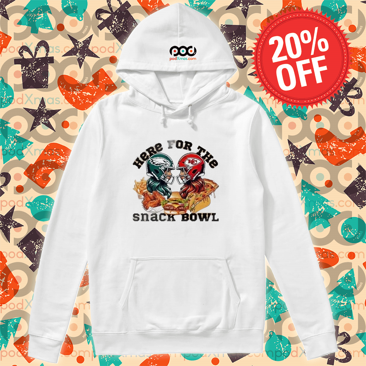 Super Bowl 2025 Kansas City Vs Philadelphia Eagles Here For The Snacks Bow Shirt