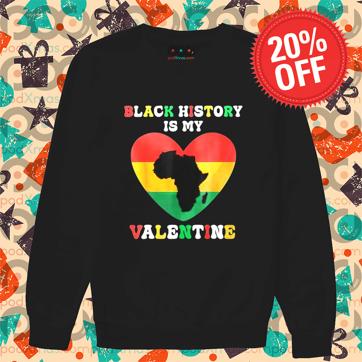 Black History Is My Valentine Heart Black History Month Shirt