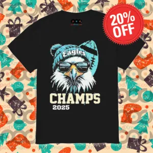 Eagles Bird Sunglasses Champs 2025 Shirt