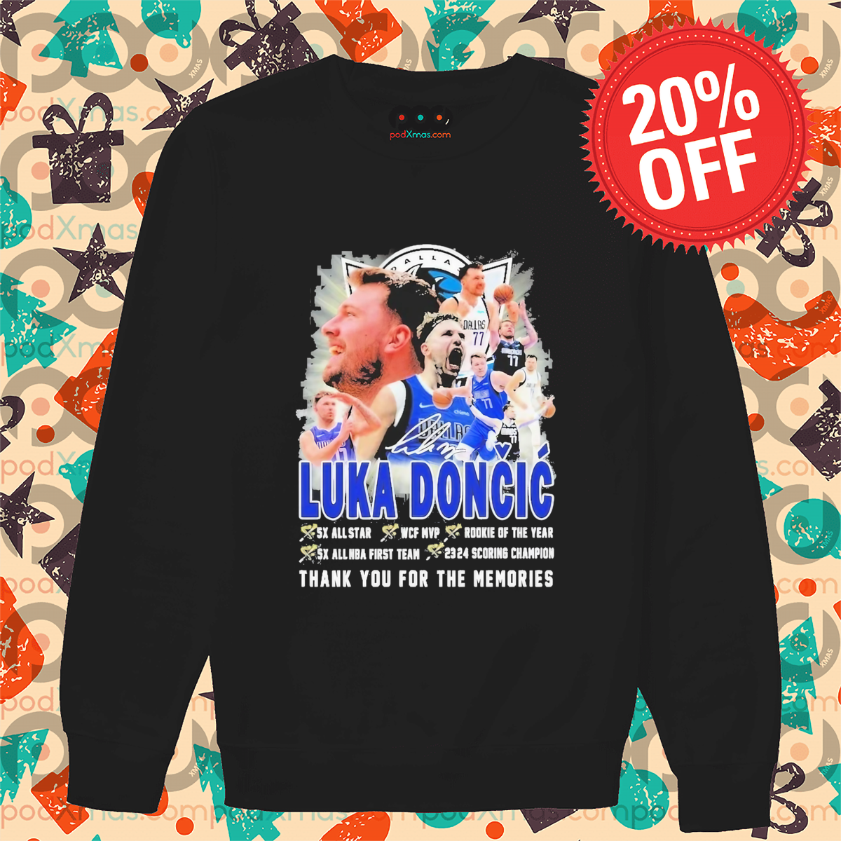 Luka Doncic Dallas Basketball Thank You For The Memories Signature Shirt