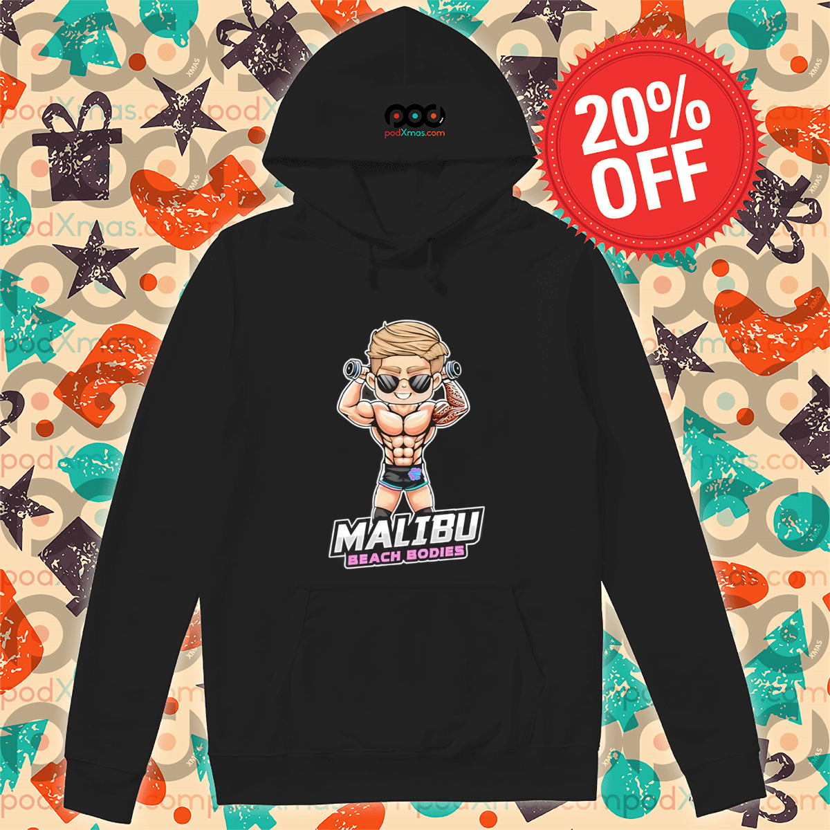Malibu Beach Bodies Cartoon Shirt