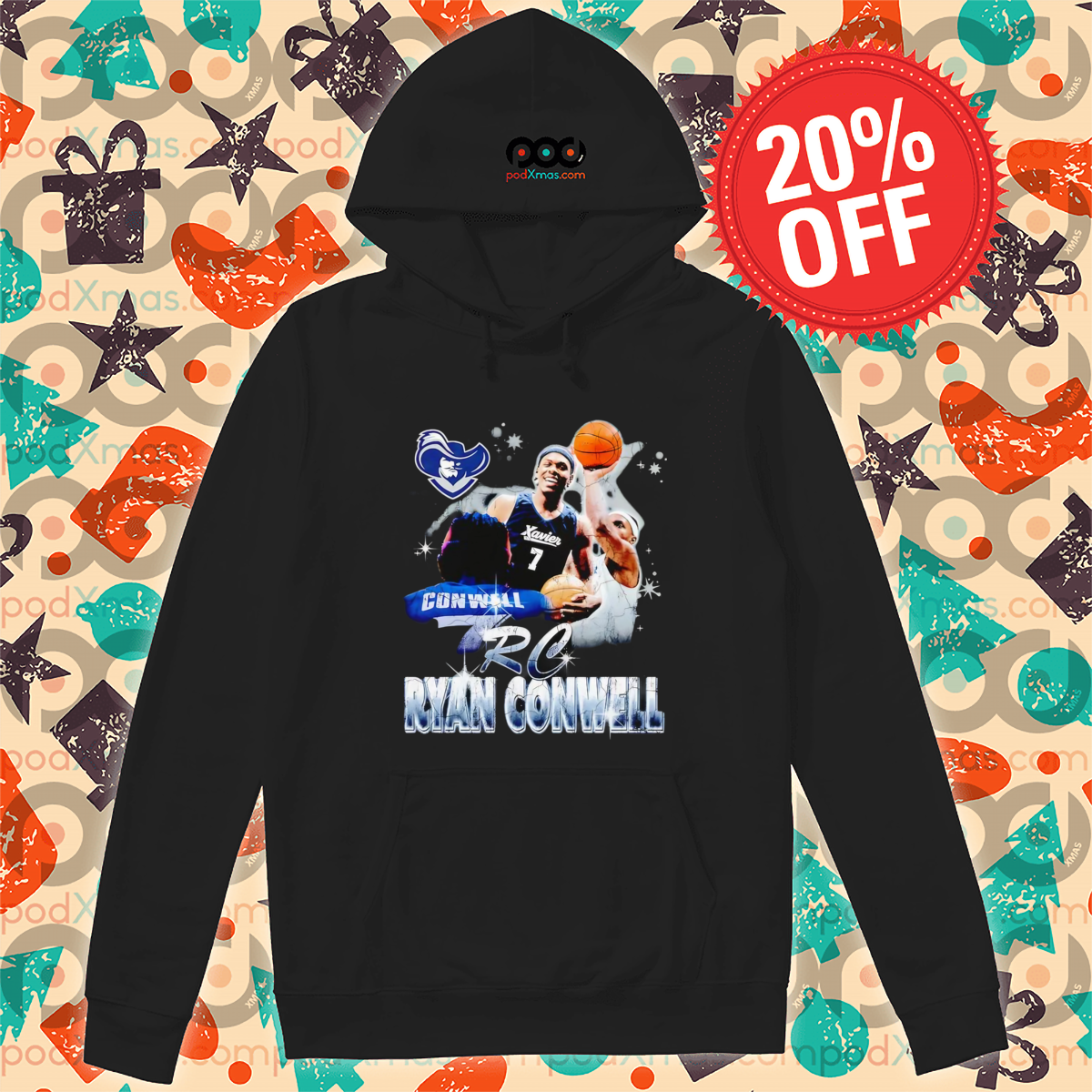 Ryan Conwell Xavier Musketeers 90s Shirt