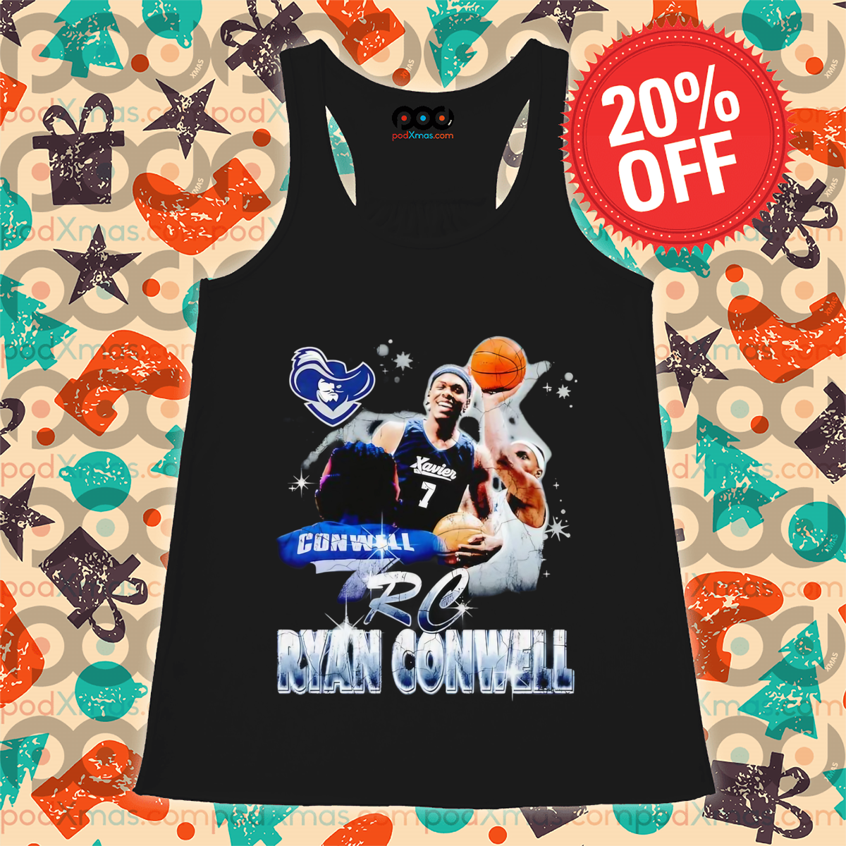 Ryan Conwell Xavier Musketeers 90s Shirt